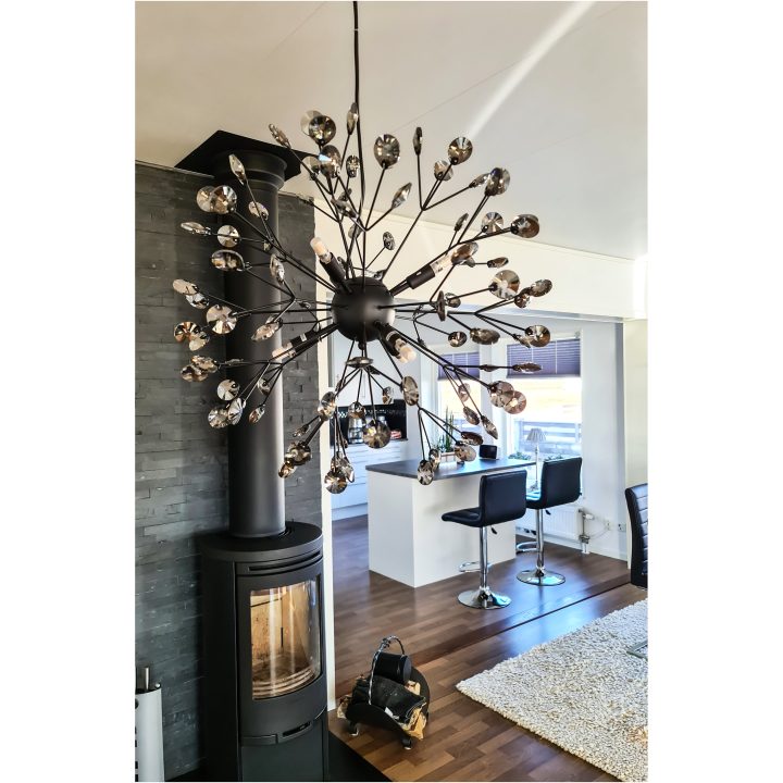 Viva Taklampa, ANETA HOME Sockel G9 Svart /Klar – bild 2