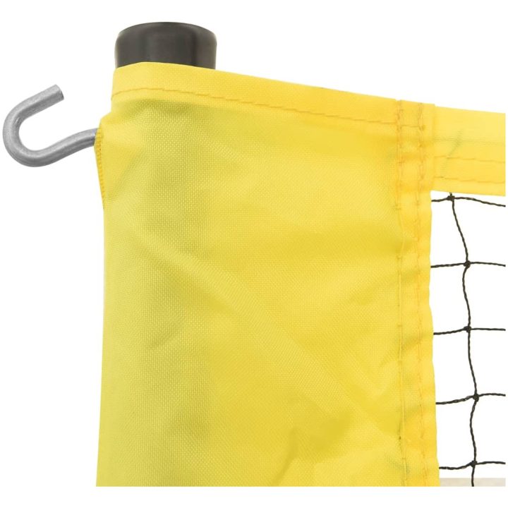 Volleybollnät gul och svart 823x244 cm PE-tyg vidaXL – bild 4
