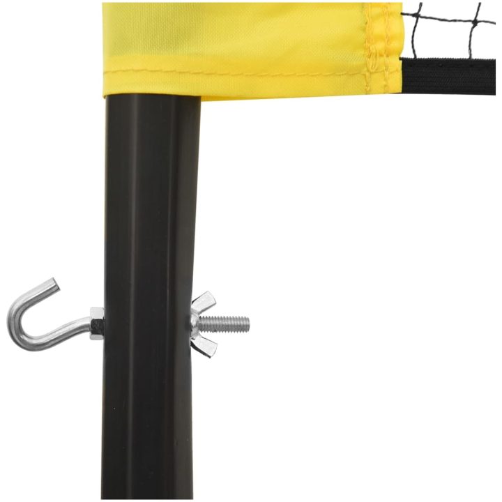 Volleybollnät gul och svart 823x244 cm PE-tyg vidaXL – bild 5