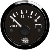 Voltmätare 12V 8-16V Svart Osculati