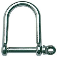 Wide jaw SS shackle 10 mm Osculati
