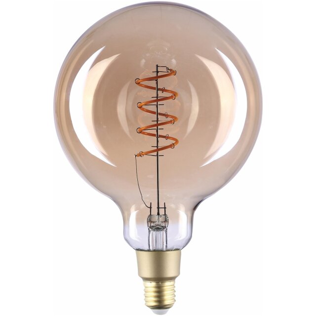 WIFI LED-lampa, Filament, G125, Amber, 4W, E27, 230V, Dim, MB Malmbergs