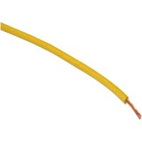 WIRE 16-GAUGE CLOTH BRAIDED 25 YELLOW