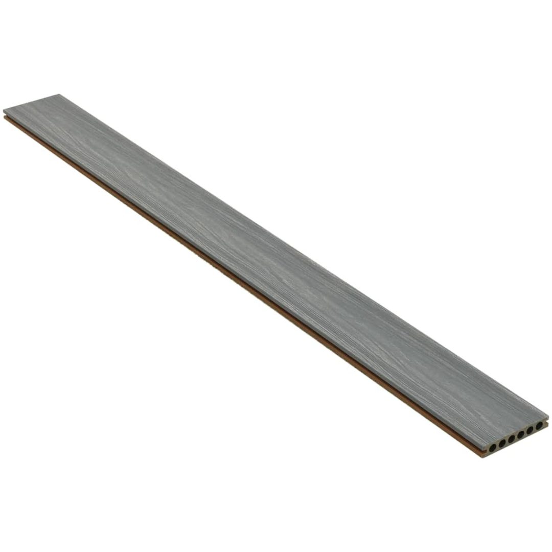 WPC-golvplattor med tillbehör brun och grå vidaXL 10 m² 2.2 m – bild 6