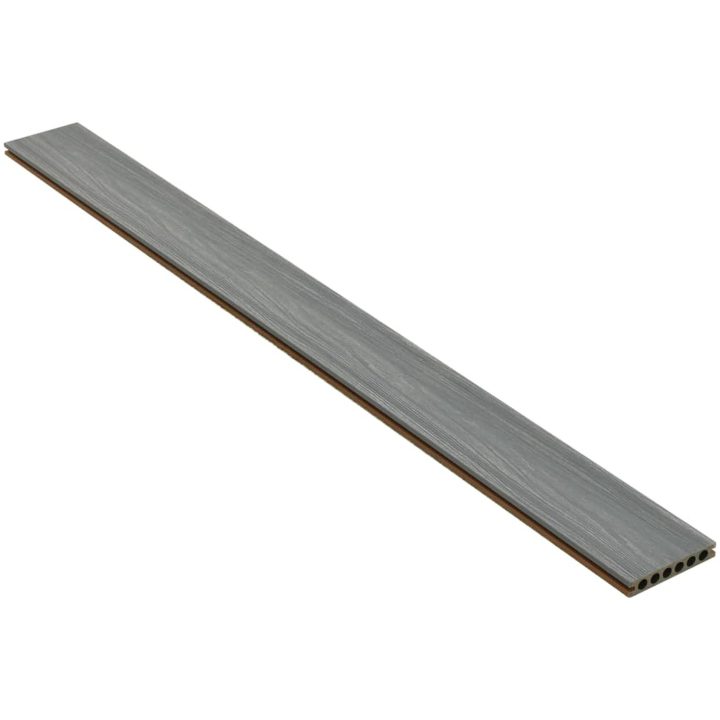 WPC-golvplattor med tillbehör brun och grå vidaXL 10 m² 2.2 m – bild 6