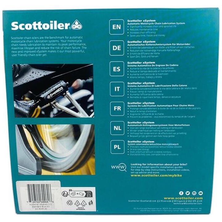 Xsystem 3.0 + 250 ml Olja Högtemperatur Röd SCOTTOILER – bild 7