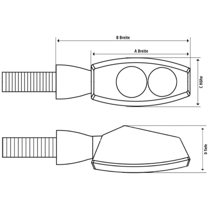Ytmonterade Led Blinkers HIGHSIDER – bild 2