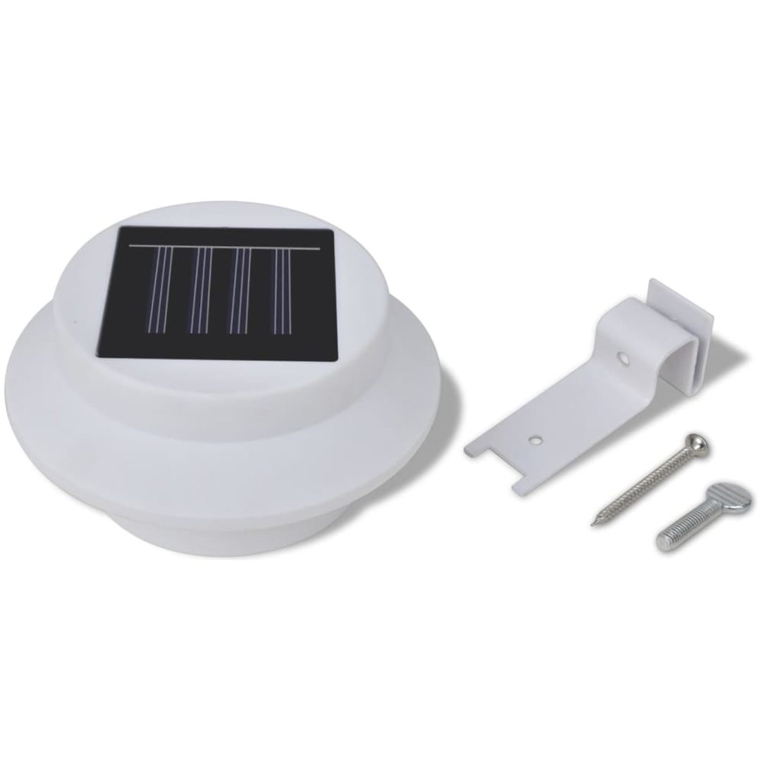 Ytterbelysning LED Vit 6-pack Solcell vidaXL – bild 4