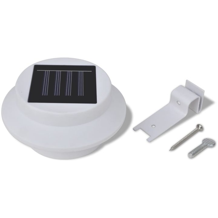 Ytterbelysning LED Vit 6-pack Solcell vidaXL – bild 4