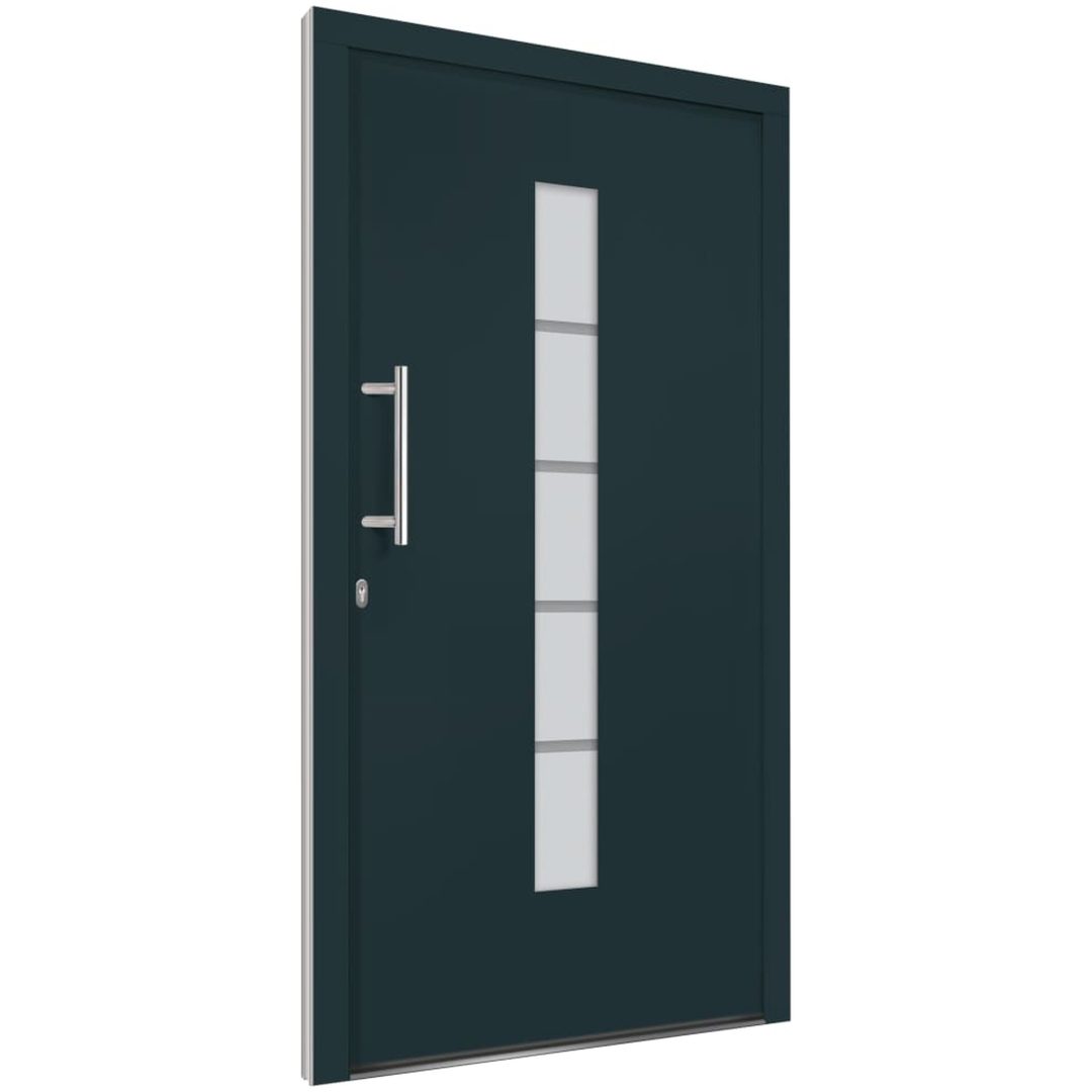 Ytterdörr aluminium och PVC antracit vidaXL 110 x 210 cm – bild 4