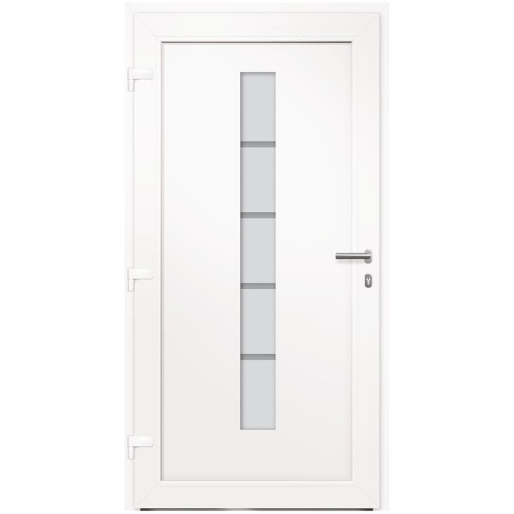 Ytterdörr aluminium och PVC antracit vidaXL 110 x 210 cm – bild 5
