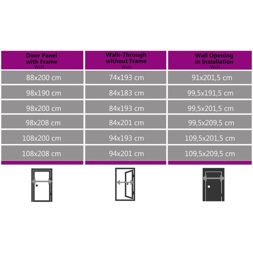 Ytterdörr aluminium och PVC antracit vidaXL 110 x 210 cm – bild 10