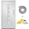 Ytterdörr aluminium och PVC vit vidaXL 100 x 210 cm – miniatyr 2