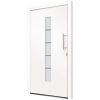 Ytterdörr aluminium och PVC vit vidaXL 100 x 210 cm – miniatyr 3