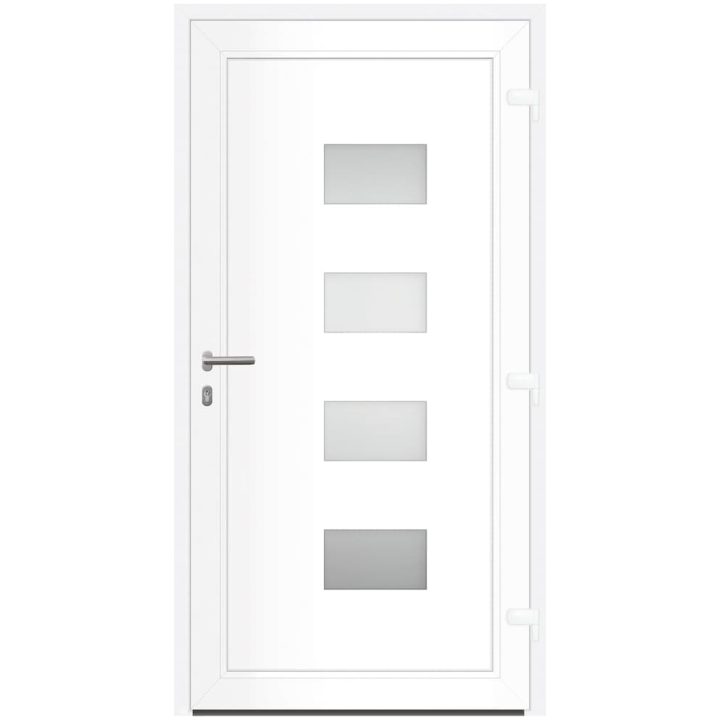 Ytterdörr antracit 100x200 cm aluminium och PVC vidaXL 100 x 200 cm – bild 5