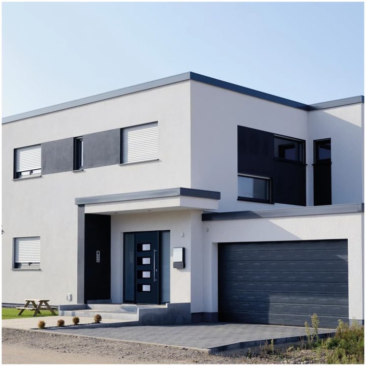 Ytterdörr antracit 100x210 cm aluminium och PVC vidaXL 100 x 210 cm – bild 3