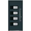Ytterdörr antracit 100x210 cm aluminium och PVC vidaXL 100 x 210 cm – miniatyr 4