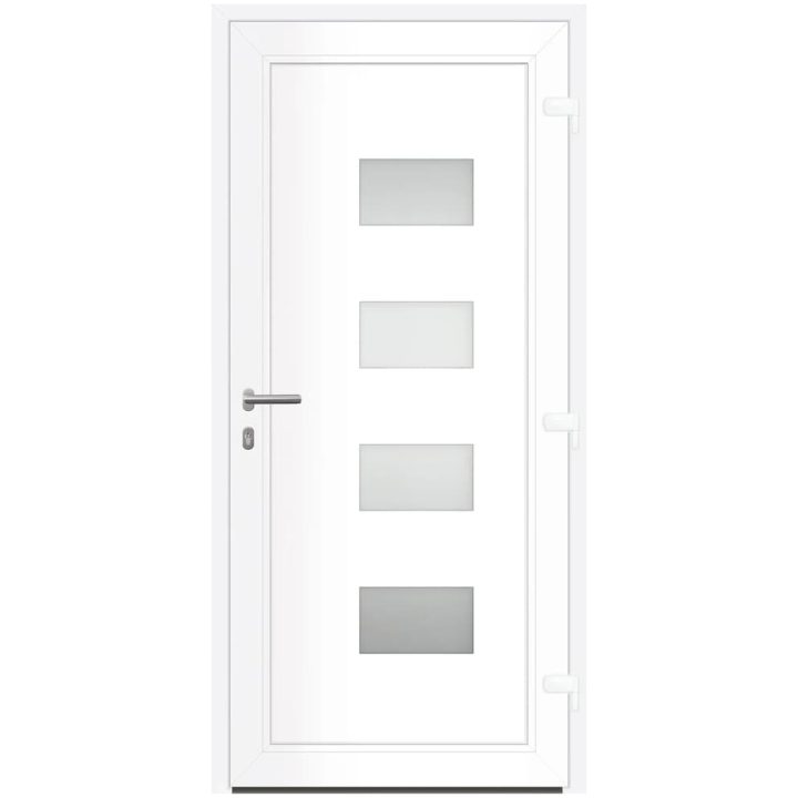 Ytterdörr antracit 100x210 cm aluminium och PVC vidaXL 100 x 210 cm – bild 6