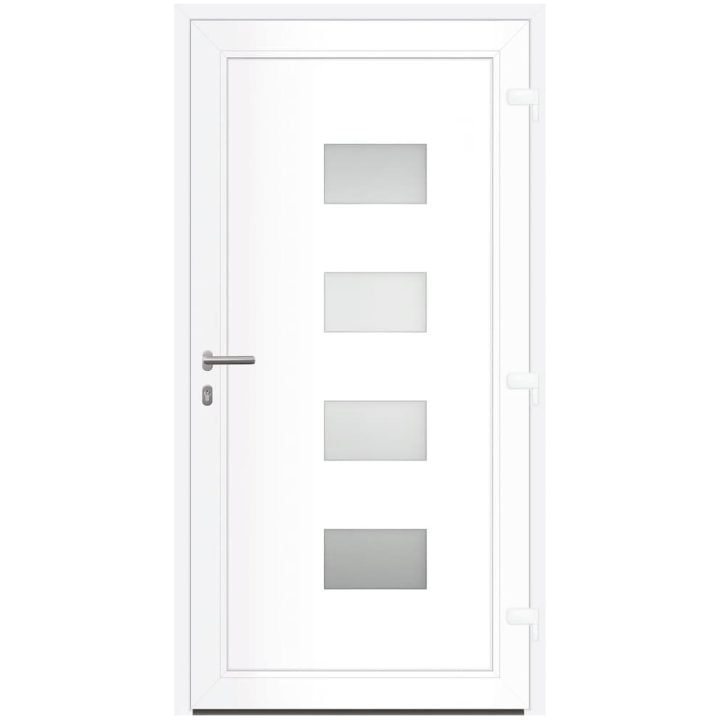 Ytterdörr antracit 110x210 cm aluminium och PVC vidaXL 110 x 210 cm – bild 5