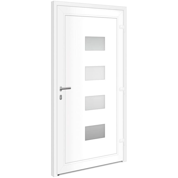 Ytterdörr antracit 110x210 cm aluminium och PVC vidaXL 110 x 210 cm – bild 6