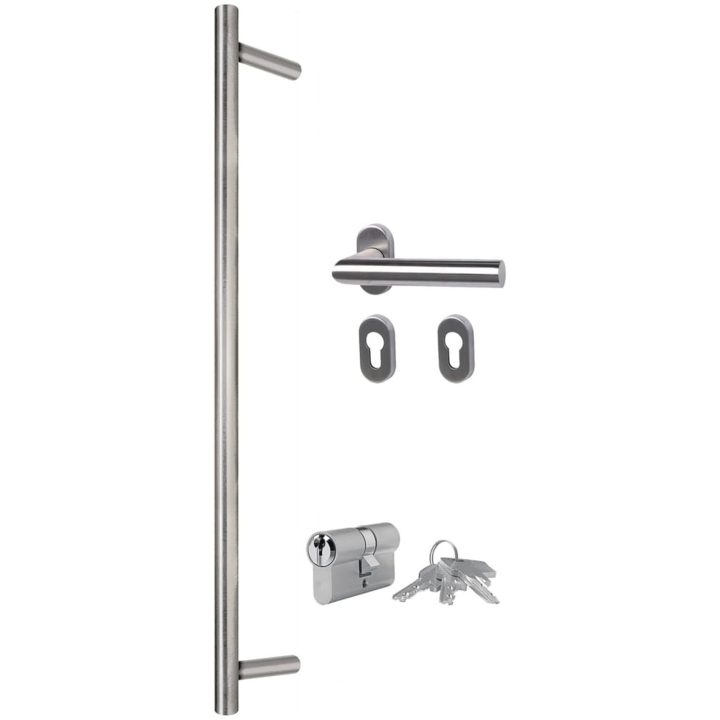 Ytterdörr antracit 110x210 cm aluminium och PVC vidaXL 110 x 210 cm – bild 10