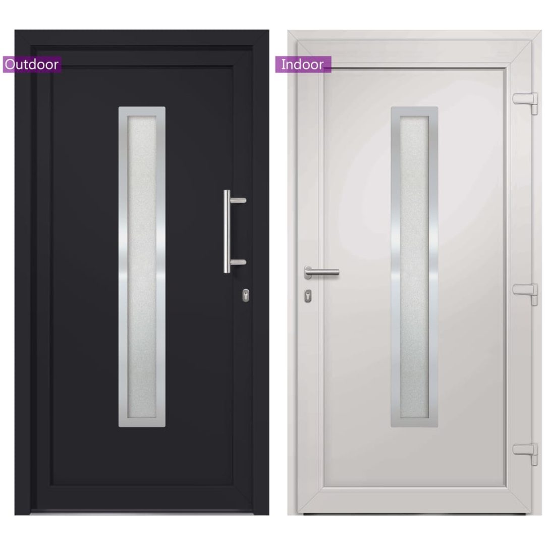 Ytterdörr antracit vidaXL 108 x 200 cm – bild 3