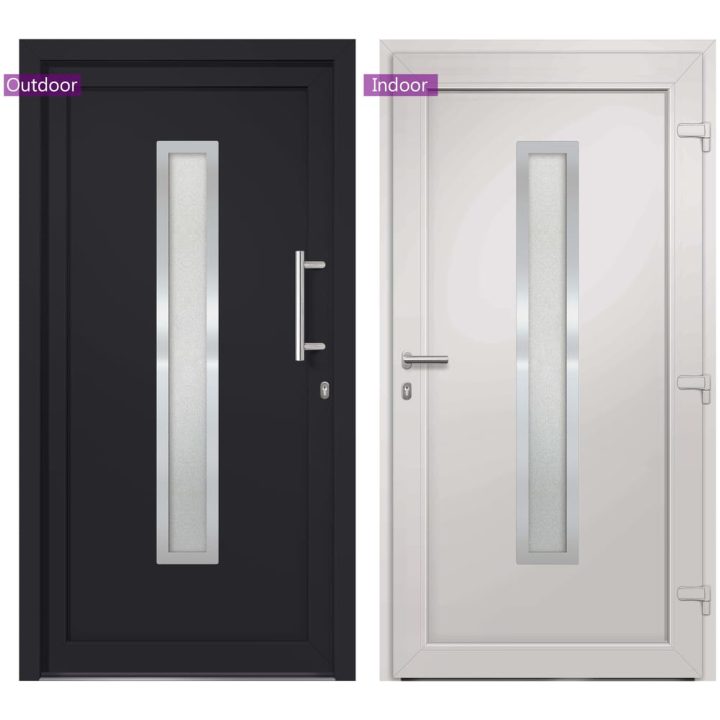 Ytterdörr antracit vidaXL 108 x 200 cm – bild 3