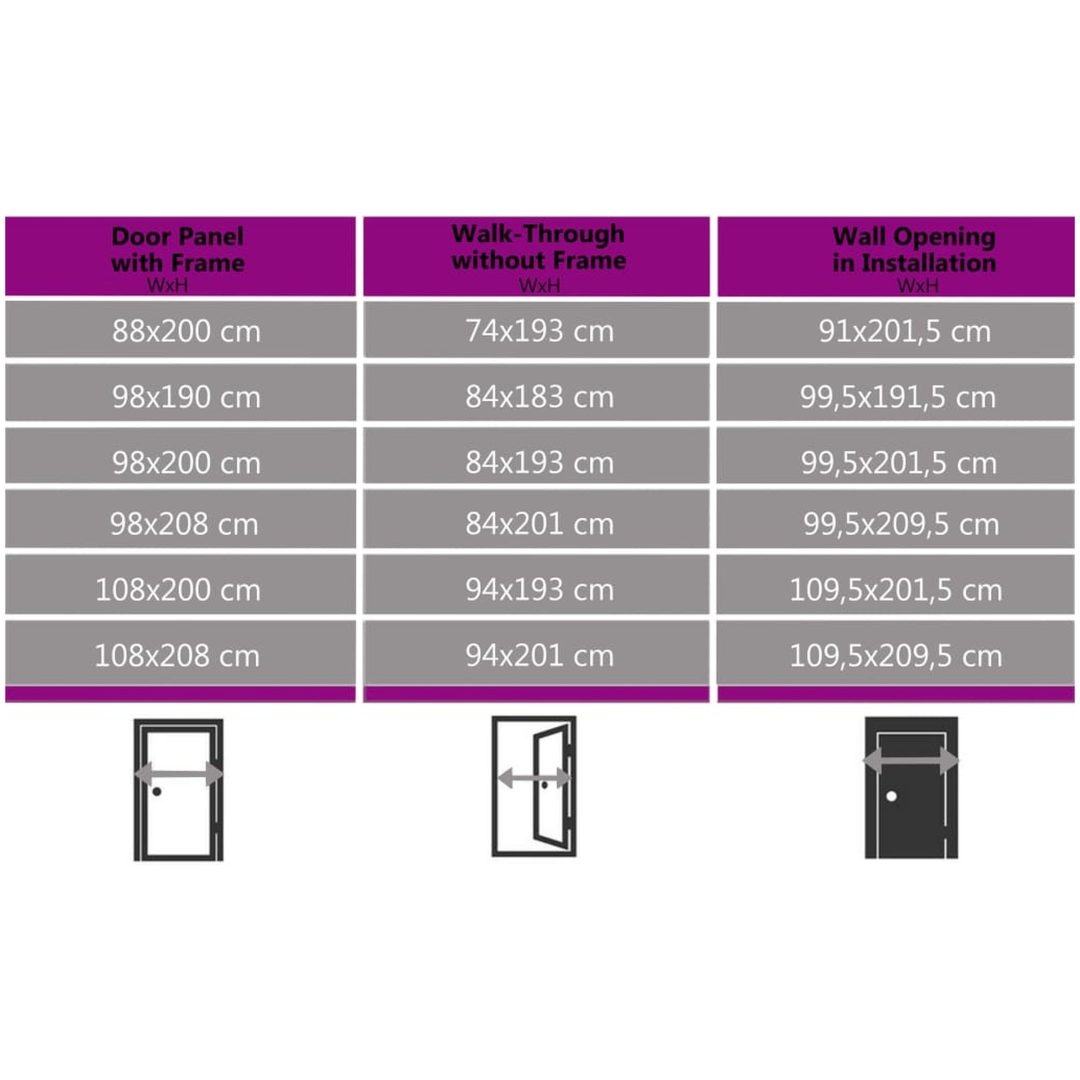 Ytterdörr antracit vidaXL 108 x 200 cm – bild 9