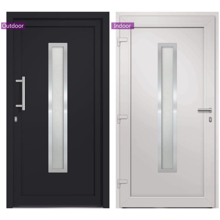 Ytterdörr antracit vidaXL 108 x 200 cm – bild 6