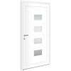 Ytterdörr vit 100x200 cm aluminium och PVC vidaXL 100 x 200 cm – miniatyr 5
