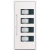 Ytterdörr vit 100x210 cm aluminium och PVC vidaXL 100 x 210 cm – miniatyr 3