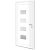 Ytterdörr vit 100x210 cm aluminium och PVC vidaXL 100 x 210 cm – miniatyr 4