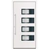 Ytterdörr vit 110x210 cm aluminium och PVC vidaXL 110 x 210 cm – miniatyr 3