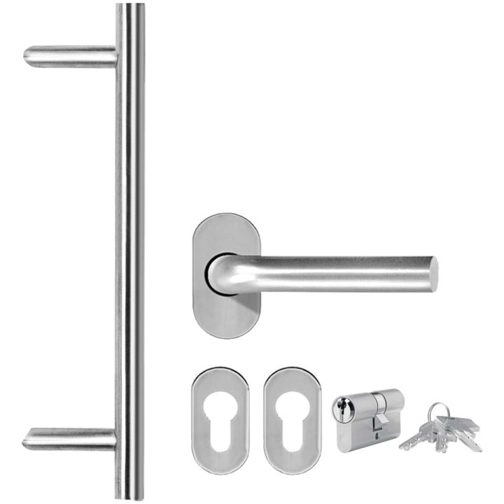 Ytterdörr vit vidaXL 108 x 200 cm – bild 7