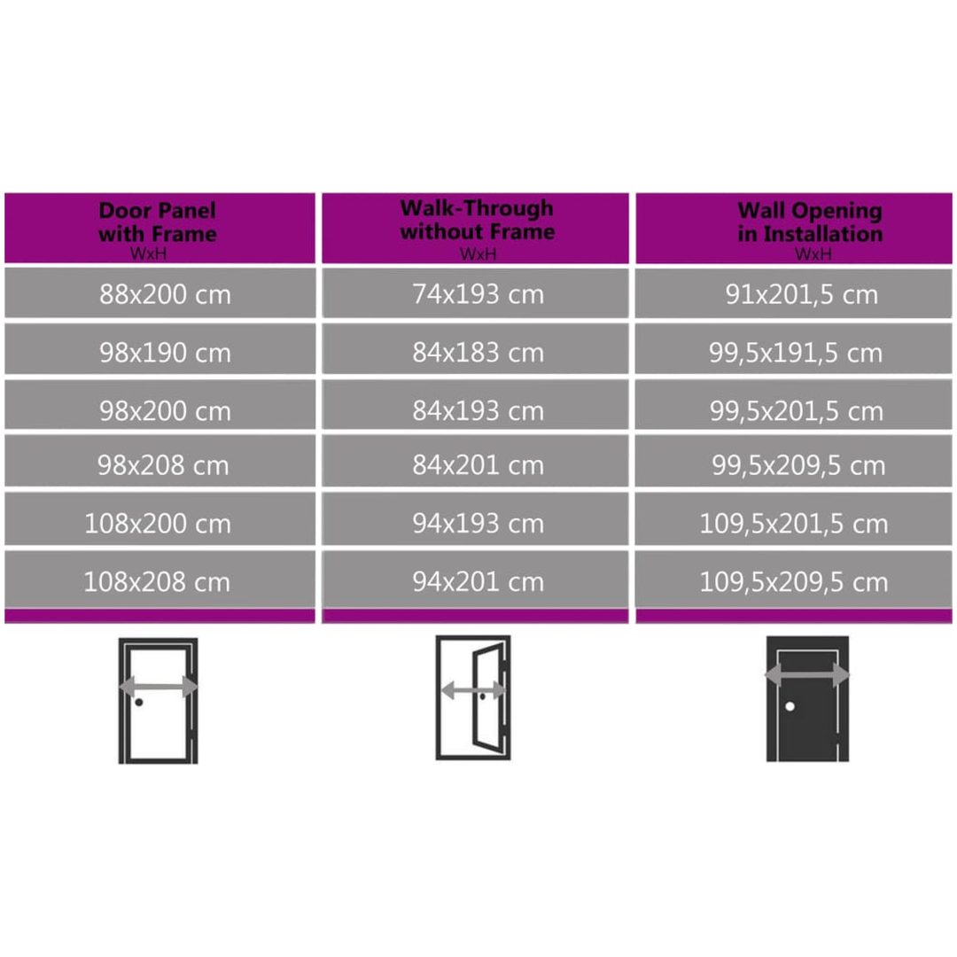 Ytterdörr vit vidaXL 108 x 200 cm – bild 9
