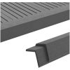 Ytterhörnlist 5 st WPC 170 cm grå vidaXL – miniatyr 1