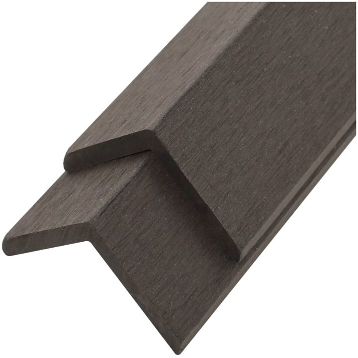 Ytterhörnlist 5 st WPC 170 cm mörkbrun vidaXL – bild 2