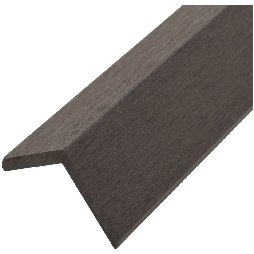 Ytterhörnlist 5 st WPC 170 cm mörkbrun vidaXL – bild 4