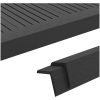 Ytterhörnlist 5 st WPC 170 cm svart vidaXL – miniatyr 1