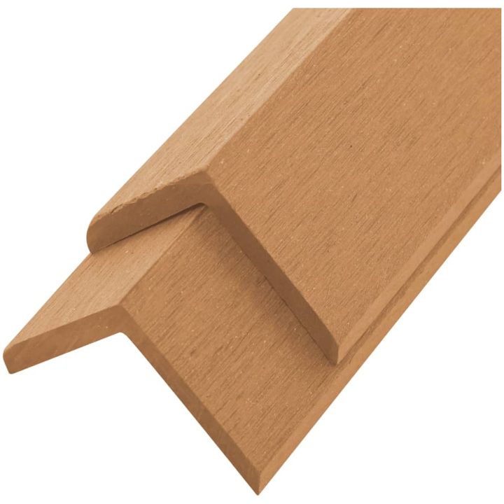 Ytterhörnlist 5 st WPC 170 cm teakfärg vidaXL – bild 2