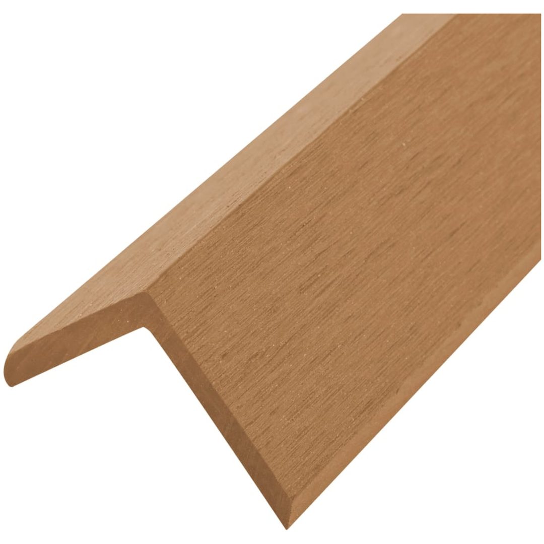 Ytterhörnlist 5 st WPC 170 cm teakfärg vidaXL – bild 4