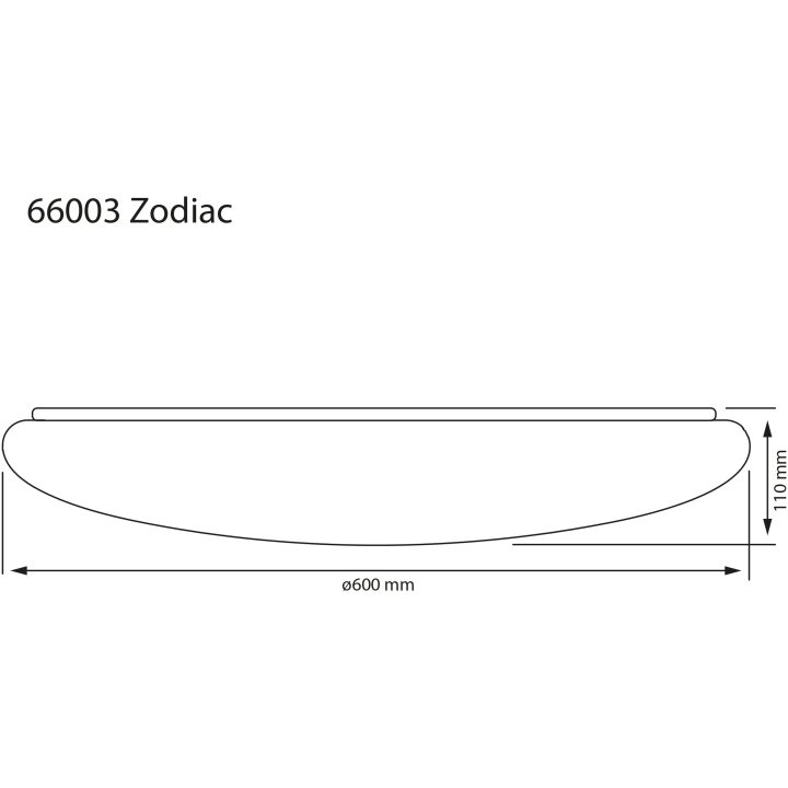 Zodiac Plafond 60cm, Vit ANETA HOME Vit – bild 3